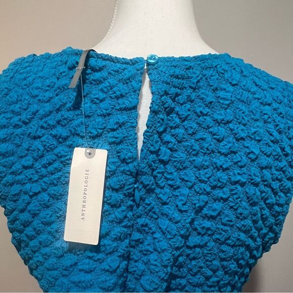 NWT By Anthropologie Textured Mini Shift Dress womens size large - Picture 11 of 14